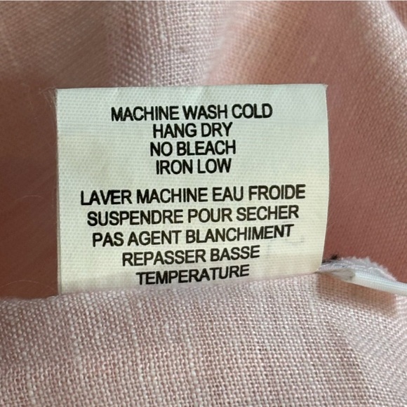 Linen Pastel Pink Lightweight Breathable Blazer Plus Size 4X - Picture 7 of 10